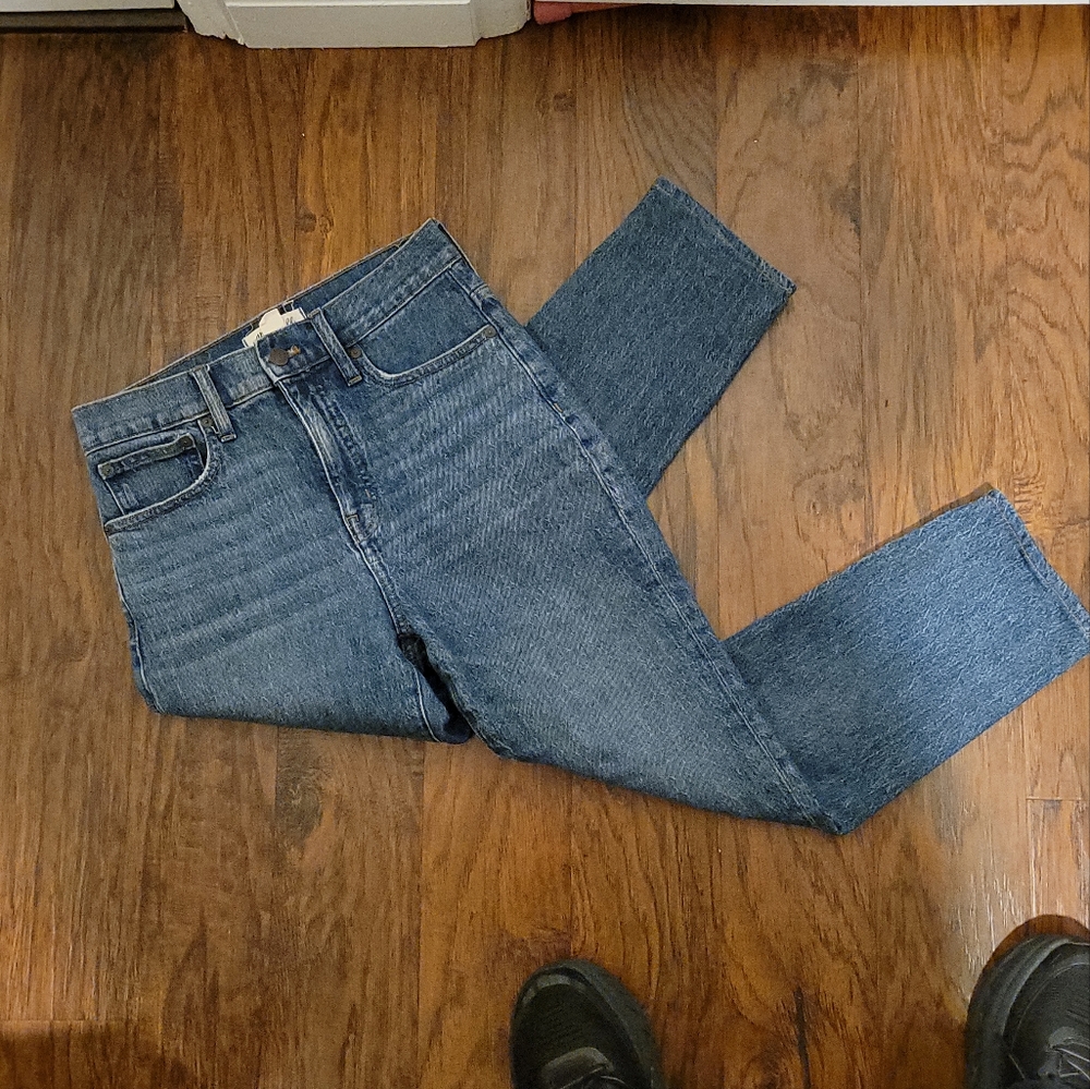 Madewell Classic Straight Jeans Coldbrook Wash Denim 26